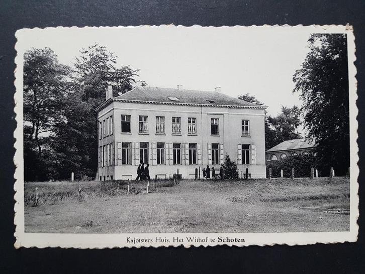 Postkaart Kajotsters Huis Het Withof te Schoten, Verzamelen, Postkaarten | België, Ongelopen, Antwerpen, 1940 tot 1960, Ophalen of Verzenden