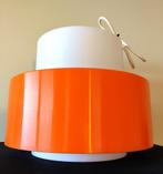 Luxux vintage oranje hanglamp 'Cylindus' Zweden 1970, Enlèvement ou Envoi