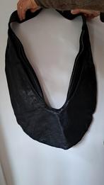 Zwart lederen handtas, Ophalen, Zwart, Handtas