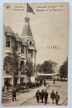 Carte postale 1913 Gand Expo Avenue Belvédère Attractions, Envoi, Avant 1920, Affranchie, Flandre Orientale