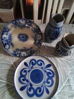 Cruches et assiettes en grès bleu, Antiquités & Art, Enlèvement
