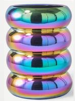 Chubby vaas multicolor Polspotten, Tuin en Terras, Bloempotten, Rond, Nieuw, Tuin, Aardewerk