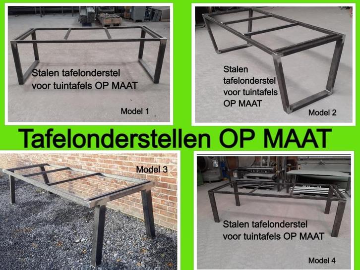 Uw tafelonderstel OP MAAT - eettafel - bartafel - tuintafel, Huis en Inrichting, Tafels | Eettafels, Nieuw, 50 tot 100 cm, 200 cm of meer