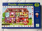 Puzzle Djeco observation « La maison » - 35 pcs - 3-5A, Ophalen, 10 tot 50 stukjes, Zo goed als nieuw, 2 tot 4 jaar