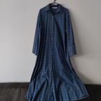 Lange jurk, Ophalen of Verzenden, Zo goed als nieuw, Blauw, Onder de knie