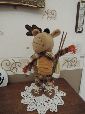 Noël: Renne en feutrine beschikbaar voor biedingen