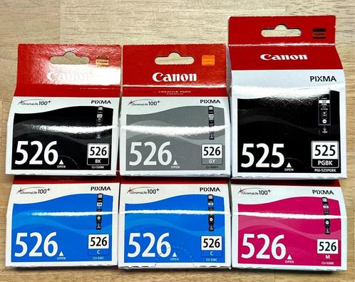 Cartridge Nr.525 en 526 Canon Pixma Kleur en Zwart, Informatique & Logiciels, Fournitures d'imprimante, Neuf, Cartridge, Enlèvement