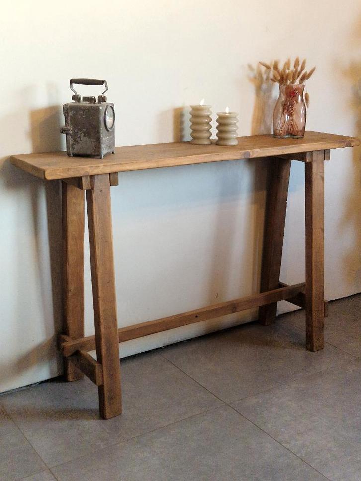 Hal/muurtafel rustiek Handgemaakt, Huis en Inrichting, Woonaccessoires | Wereldbollen, Nieuw, Ophalen