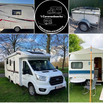 Te huur camper/ caravan / bagageaanhangwagen beschikbaar voor biedingen