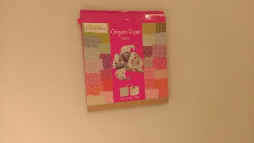 Liberty-origami-papier „Mandarine Avenue” - bloemenpatron, Boeken, Kinderboeken | Kleuters, Nieuw, Non-fictie, 5 of 6 jaar, Jongen of Meisje