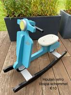 Houten retro vespa schommel, Kinderen en Baby's, Ophalen, Gebruikt