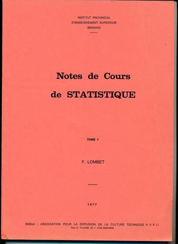 Cours statistiques niveau bachelier beschikbaar voor biedingen