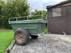 Aanhangwagen met vier dumpers, Ophalen, Gebruikt