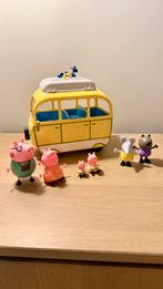 Peppa pig camper met 6 poppetjes en 2 fietsen, Kinderen en Baby's, Speelgoed | Poppenhuizen, Ophalen, Zo goed als nieuw