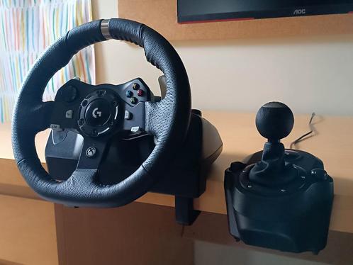Logitech G920 + Logitech driving force shifter, Games en Spelcomputers, Spelcomputers | Xbox | Accessoires, Zo goed als nieuw