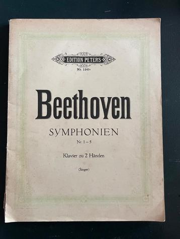 Beethoven partition Peters symphonien  beschikbaar voor biedingen
