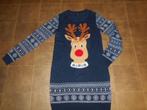 Toffe kerst-jurk of lange trui / Maat M, Ophalen of Verzenden, Zo goed als nieuw, Maat 38/40 (M), Blauw