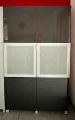 Meuble vitrine Besta, Huis en Inrichting, Kasten | Vitrinekasten, Ophalen, Zo goed als nieuw