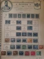 Egypte oude zegels op oude bladen, Postzegels en Munten, Postzegels | Volle albums en Verzamelingen, Ophalen of Verzenden