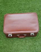 Vintage bruine koffer, Handtassen en Accessoires, Gebruikt, Ophalen