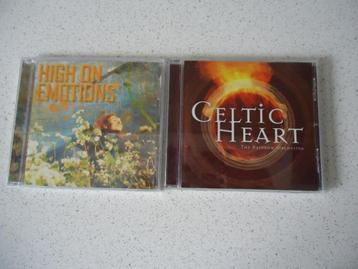 Lot 197 met 2 CD's van "Celtic Heart & High On Emotions" disponible aux enchères