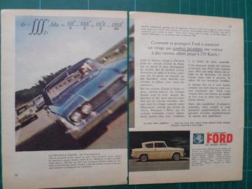Ford Anglia - publicité papier - 1959 disponible aux enchères