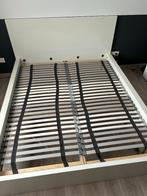 Bedframe Malm 160 x 200 + boxsprings, Huis en Inrichting, Slaapkamer | Bedden, Ophalen, Wit, Tweepersoons, Zo goed als nieuw
