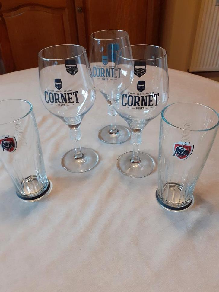 Enkele glazen voor bier, Verzamelen, Glas en Drinkglazen, Zo goed als nieuw, Bierglas, Ophalen