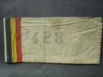 Brassard de résistant FI Belgische weerstand FI-armband, Verzamelen, Militaria | Tweede Wereldoorlog, Embleem of Badge, Landmacht