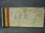 Brassard de résistant FI Belgische weerstand FI-armband, Verzamelen, Militaria | Tweede Wereldoorlog, Verzenden, Landmacht, Embleem of Badge
