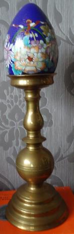 Antieken koperen kerkkandelaar, Antiek en Kunst, Ophalen of Verzenden, Koper of Brons