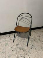 Stoeltjes 4 stuks, Huis en Inrichting, Stoelen, Ophalen, Gebruikt, Bruin, Metaal