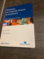 Dictionary of corporate finance & investment, Ophalen of Verzenden, Zo goed als nieuw