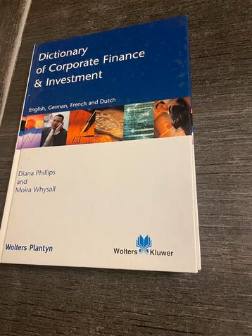 Dictionary of corporate finance & investment beschikbaar voor biedingen