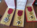 3 Medailles - Ridder in de Kroonorde - Met Doosjes -, Verzamelen, Militaria | Algemeen, Overige soorten, Ophalen of Verzenden