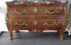 Prachtige Commode  gebrokken marmeren blad +- 140 cm lengte, Ophalen