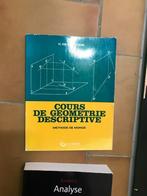 Manuel de math: géométrie descriptive, Livres, Comme neuf