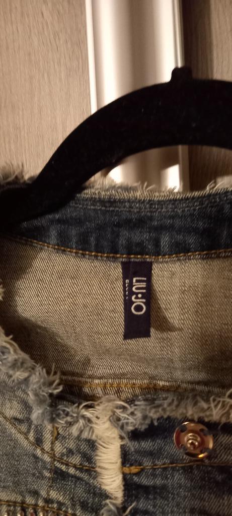 jeans vest Liu Jo It. maat 42 (36), Kleding | Dames, Truien en Vesten, Zo goed als nieuw, Maat 36 (S), Blauw, Ophalen of Verzenden
