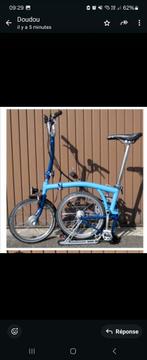 Vélo pliable brompton, Fietsen en Brommers, Fietsen | Vouwfietsen, Ophalen of Verzenden, Zo goed als nieuw, Brompton