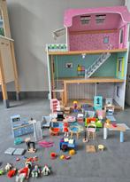 Poppenhuis met meubels, Ophalen, Zo goed als nieuw, Hout