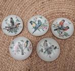 Vintage decoratieve kleine bordjes met vogels, Ophalen