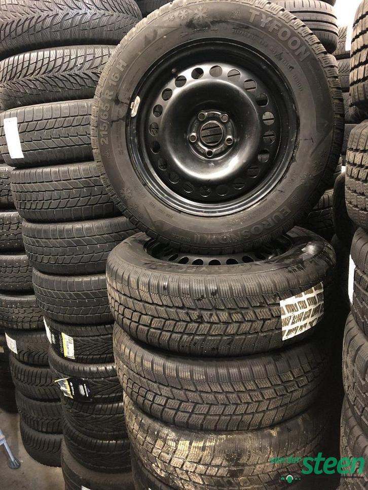 Opel Mokka Winterbanden 215-65-16 98H Stalen velgen Steek 5, Auto-onderdelen, Banden en Velgen, Banden en Velgen, Winterbanden