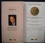 België: Officiële medaille Albert 2 in blister in UNC, Setje, Verzenden