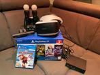 PlayStation VR + spelletjes + PlayStation move, Sans fil, Comme neuf, PlayStation 5, Contrôleur