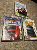 camion + simulateur agricole pc cdrom 3 pcs, Consoles de jeu & Jeux vidéo, À partir de 3 ans, Aventure et Action, Utilisé, Enlèvement ou Envoi