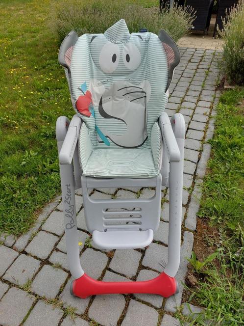 kinderstoel, Kinderen en Baby's, Kinderstoelen, Zo goed als nieuw, Overige typen, Aanschuifbaar, Afneembaar eetblad, Gordel(s)