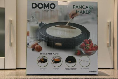 PANNENKOEKENPLAAT NIEUW TOESTEL  DOMO TYPE DO9227P, Elektronische apparatuur, Grillplaten, Nieuw, Ophalen