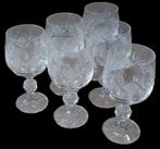 6 Bohemia geslepen kristallen glazen, Antiek en Kunst, Antiek | Glaswerk en Kristal, Ophalen