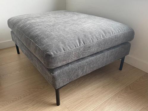 Hocker Zuiver Antraciet, Huis en Inrichting, Zetels | Voetbanken en poefs, Nieuw, 100 tot 125 cm, 75 tot 100 cm, Rechthoekig, Metaal