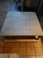 salontafel, Ophalen, 50 tot 100 cm, Glas, Vierkant